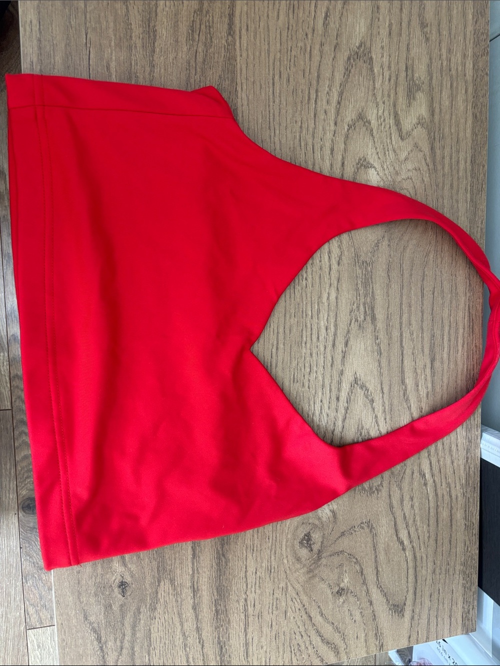 PacSun Bright Red Racerback Crop Tank